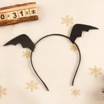 Children likes Halloween bat-shaped leather hair clip Color-D