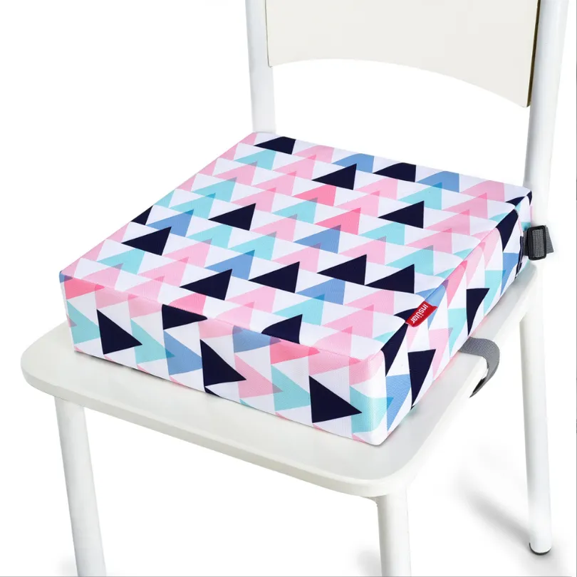 Kid Booster Seat Cushion - Infant High Chair Cushion for Feeding and Dining Pink