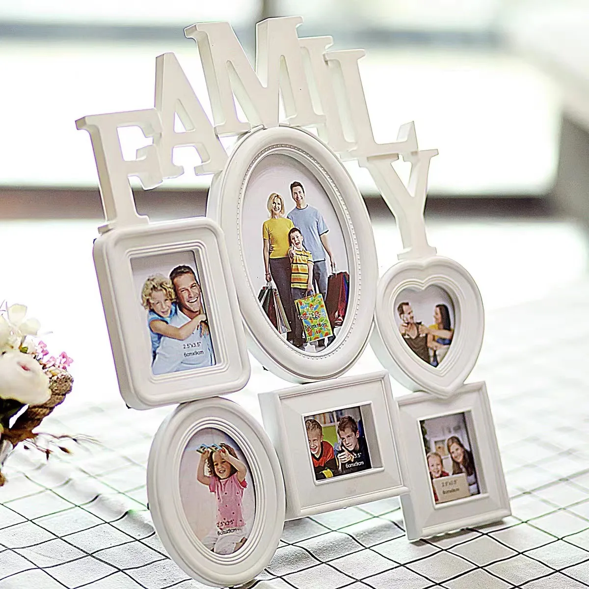 Family Parent-Child Combination Photo Frame Set White image 3