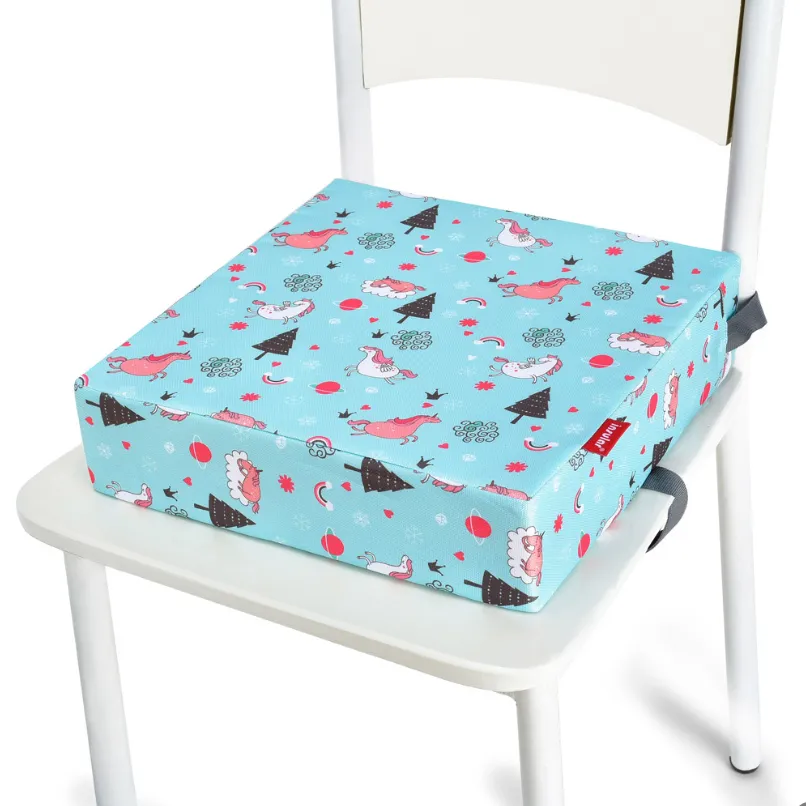 Kid Booster Seat Cushion - Infant High Chair Cushion for Feeding and Dining Blue