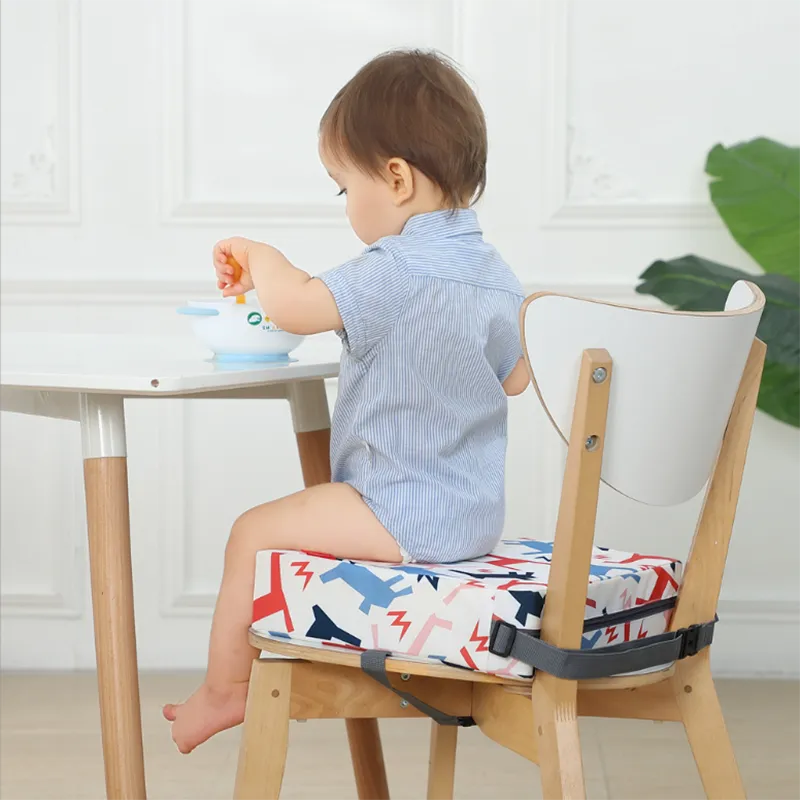 Kid Booster Seat Cushion - Infant High Chair Cushion for Feeding and Dining White image 5
