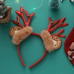 Christmas Greet Bell Elk Antler Red Headband for Toddler/kids/adult  Red