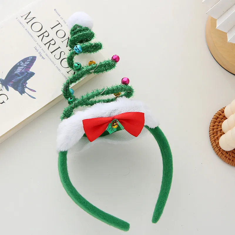 Children expected Christmas Spring Hat LED glow Headband Green big image 1