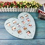 LED Heart-shaped Baby Growth Record 12-month Photo Frame  image 4