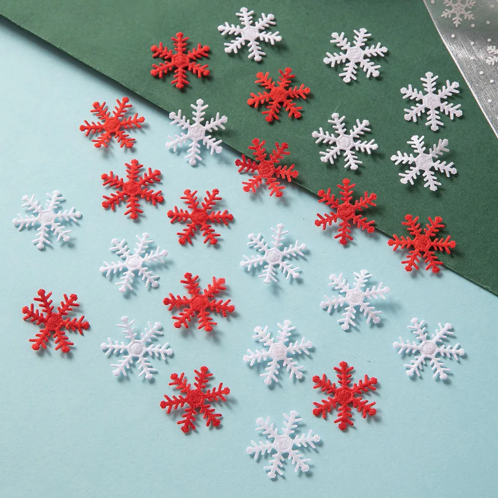 100pcs Christmas Snowflake Shaped Decoration  big image 1
