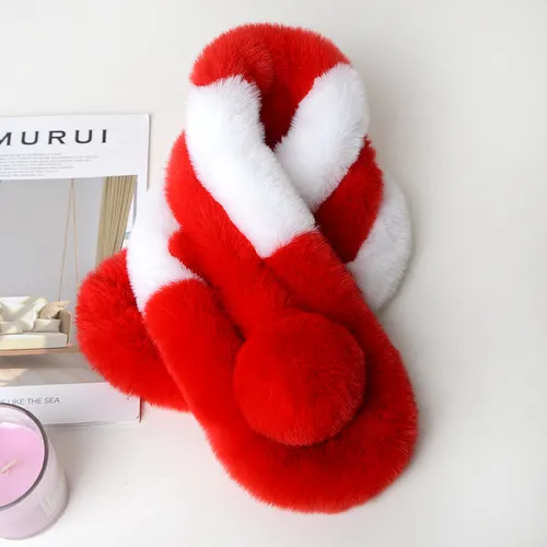 Toddler/kids/adult Christmas Fashion Plush Comfortable Warm Scarf