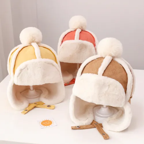 Baby/toddler Winter warm and ear-protecting thickened plush hat