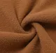 2pcs Kid Girl Ear Design Polar fleece Hoodie Sweatshirt amd Colorblock Splice Leggings Set Brown
