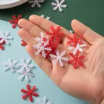 100 قطع عيد الميلاد ندفة الثلج على شكل زخرفة  image 2