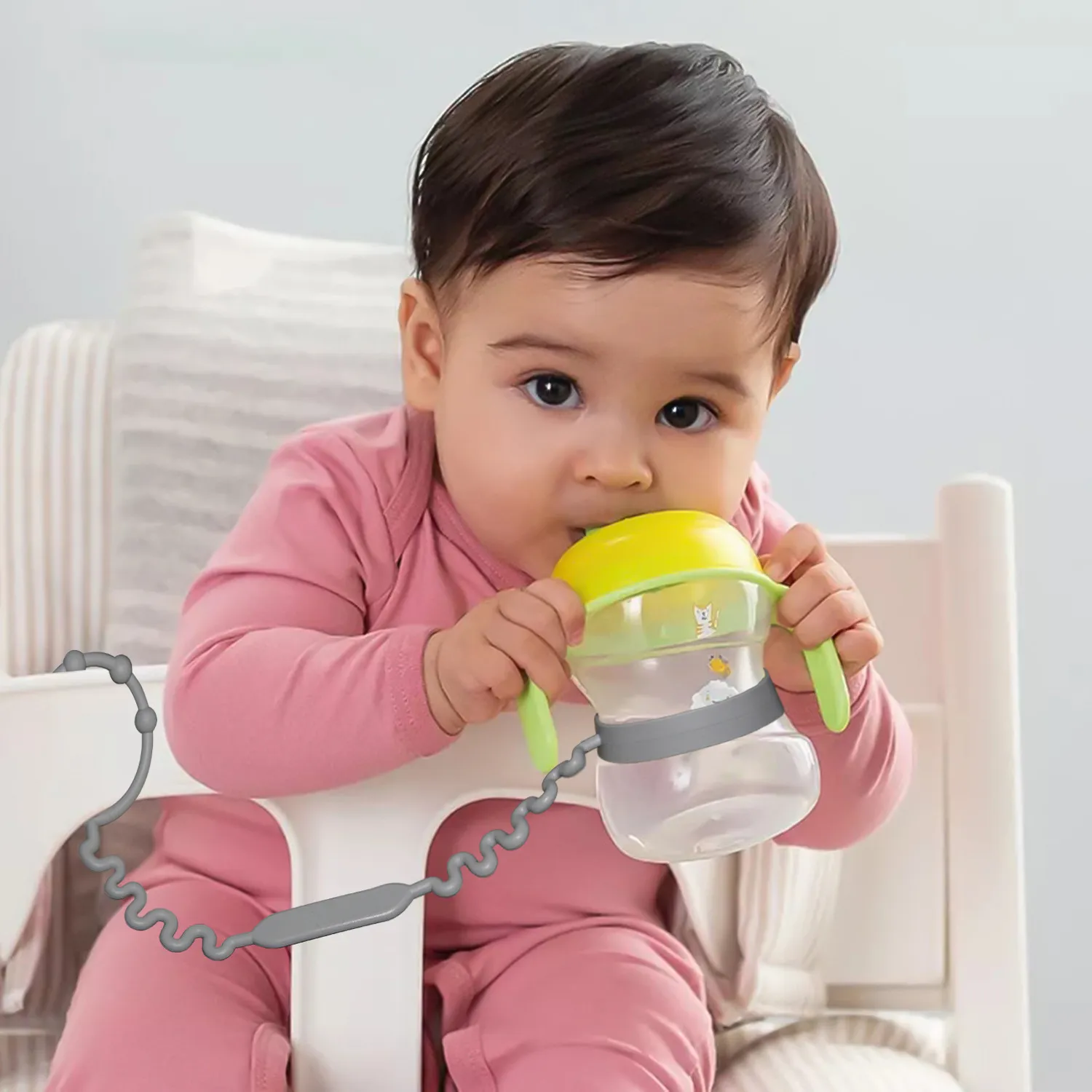 Baby Silicone Anti-Lost Chain for Pacifiers, Bottles, Cups, and Toys Color-A image 4