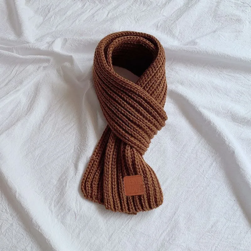 

Basic thickened Warm knitted scarf for Toddler/kids/adult