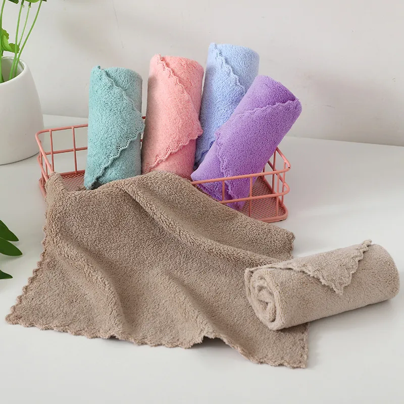 3pcs Baby Washcloths Microfiber Coral Fleece Extra Absorbent and Soft Green image 6