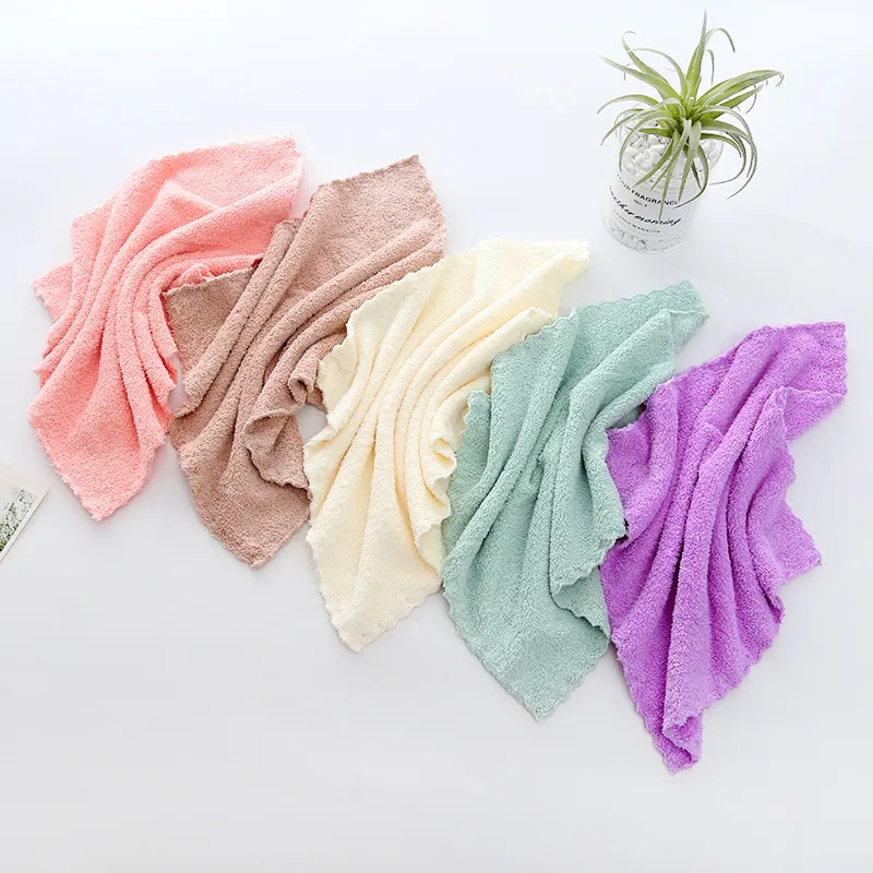 3pcs Baby Washcloths Microfiber Coral Fleece Extra Absorbent and Soft Green image 3