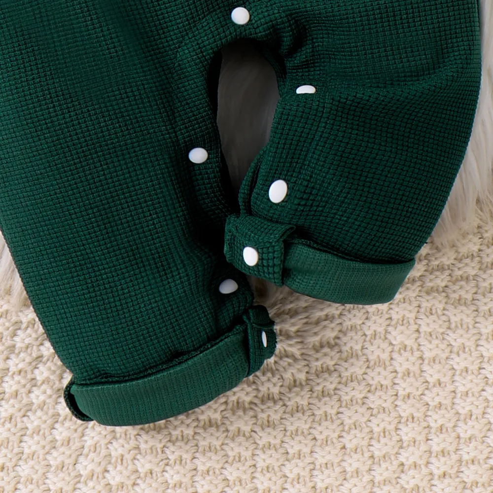 2PCS Baby Boy Christmas Childlike Animal Dinosaur Pattern Top/Overalls big image 8