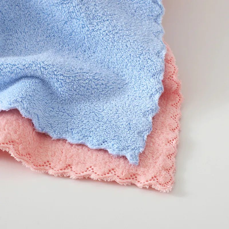 3pcs Baby Washcloths Microfiber Coral Fleece Extra Absorbent and Soft Green image 5