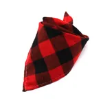 Cotton Baby Bibs in Checkered Pattern  Red