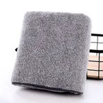 Baby Bamboo Charcoal Fiber Plush Warm and Cozy Blankets Grey