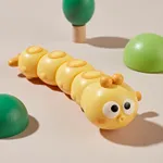 Fuzzy Caterpillar Children's Toy: Wind-Up, Parent-Child Interactive, Cute and Fun Mini Toy Yellow