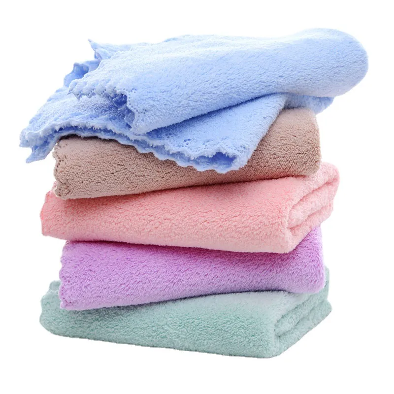 3pcs Baby Washcloths Microfiber Coral Fleece Extra Absorbent and Soft Green image 4