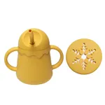 BPA-Free Silicone Sippy Cup & Snack Cup Yellow