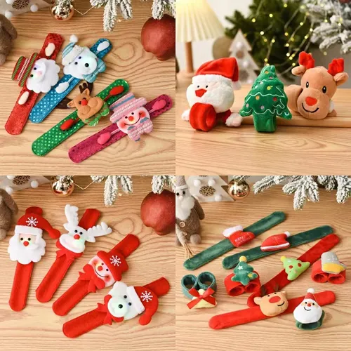Luminous bracelet with Christmas festive elements
