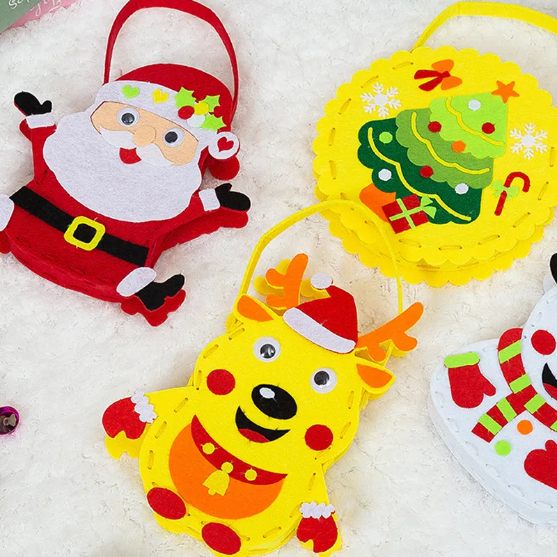 DIY Christmas Candy Cookie Snack Bag Yellow big image 1