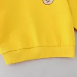 2pcs Kid Girl/Boy Solid Bear Pattern Sweatshirt Set  image 4