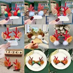 2-pack Children/adults Cute elk antler hair accessories for Christmas  image 5