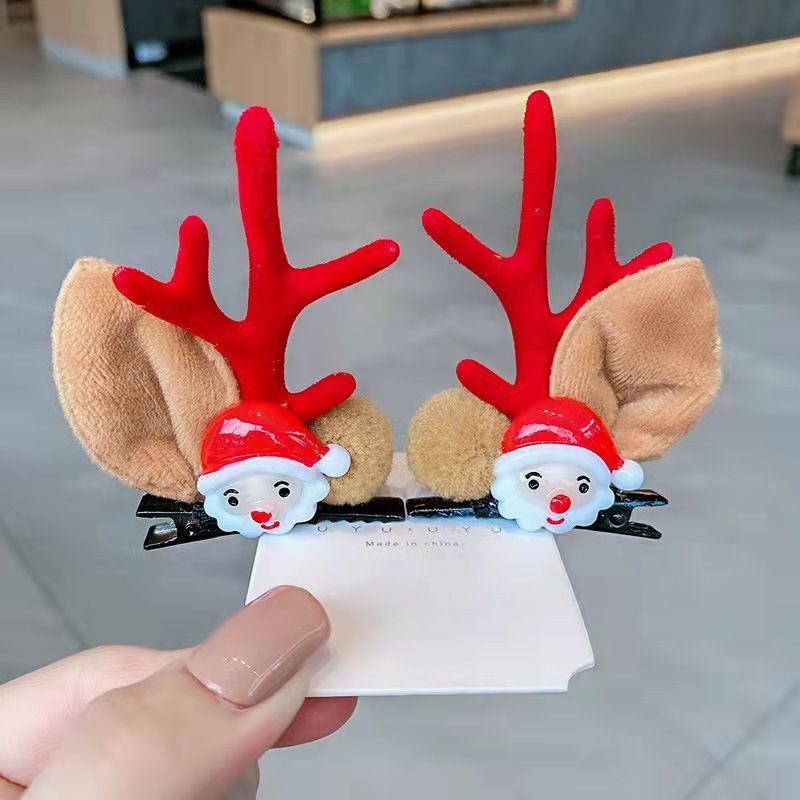 

2-pack Children/adults Cute elk antler hair accessories for Christmas