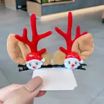 2-pack Children/adults Cute elk antler hair accessories for Christmas Color-A