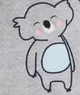 2 pz Baby Boy Basic Koala Modello Pigiama Set Blu Scuro