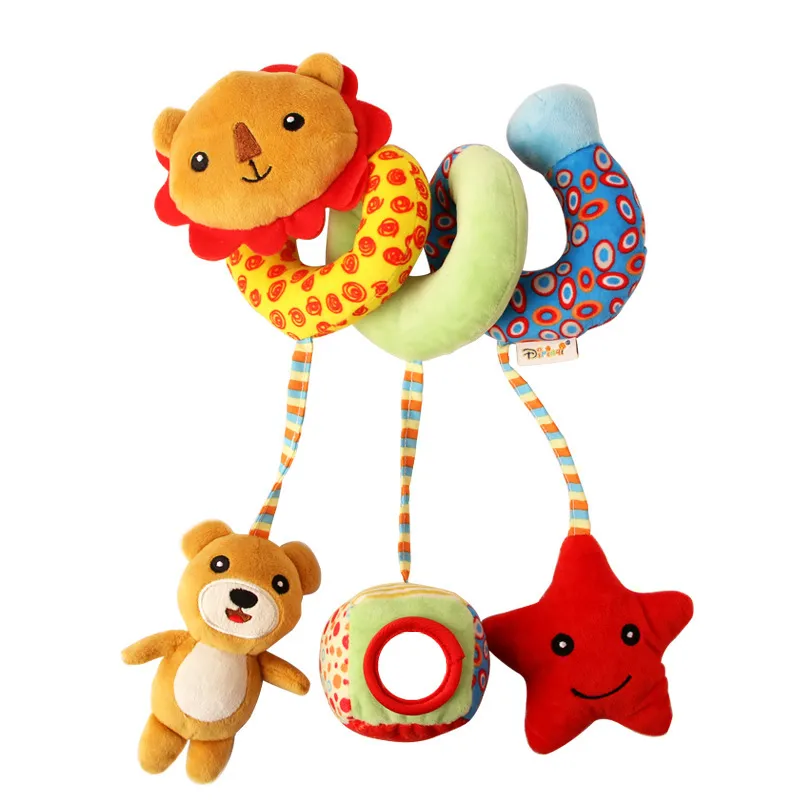 Cute Plush Baby Crib Toys Yellow big image 1