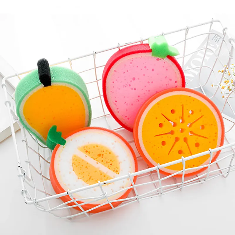 Thick Sponge Fruit Design Multi-functional Dishwashing Sponge  image 4