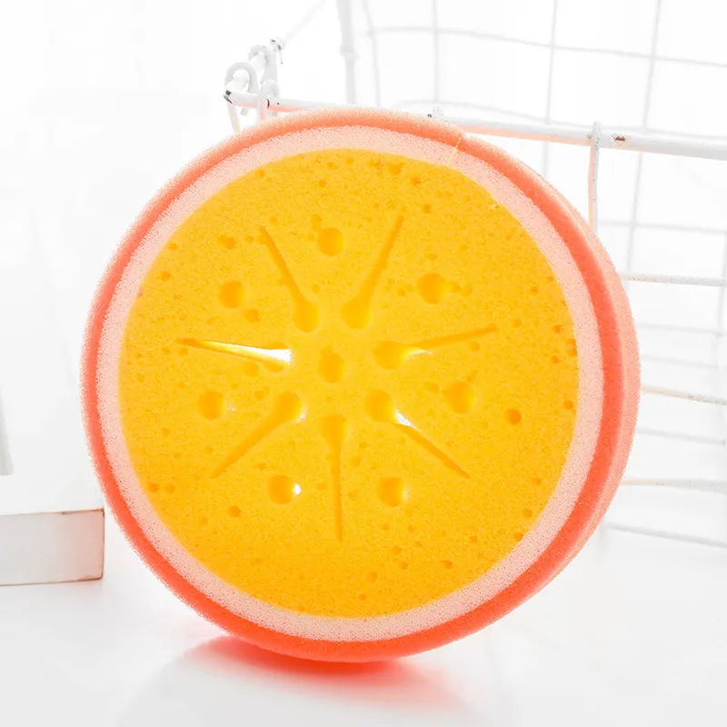 Thick Sponge Fruit Design Multi-functional Dishwashing Sponge Color-D