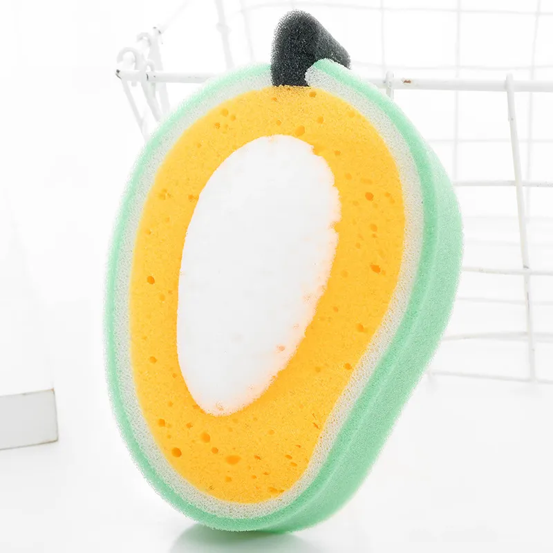 Thick Sponge Fruit Design Multi-functional Dishwashing Sponge