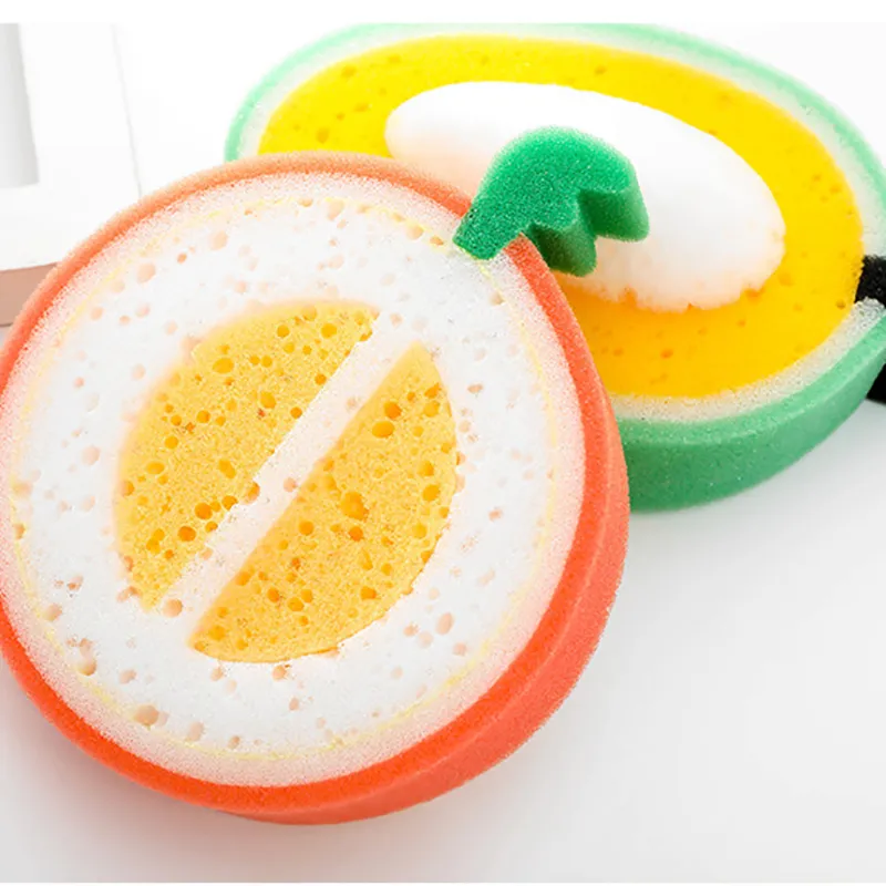 Thick Sponge Fruit Design Multi-functional Dishwashing Sponge  image 2