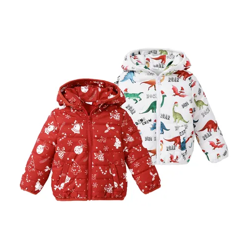 Toddler Boy/Girl Christmas Hooded Jacket
