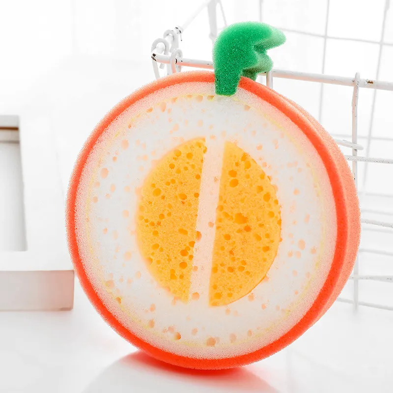 Thick Sponge Fruit Design Multi-functional Dishwashing Sponge  big image 1