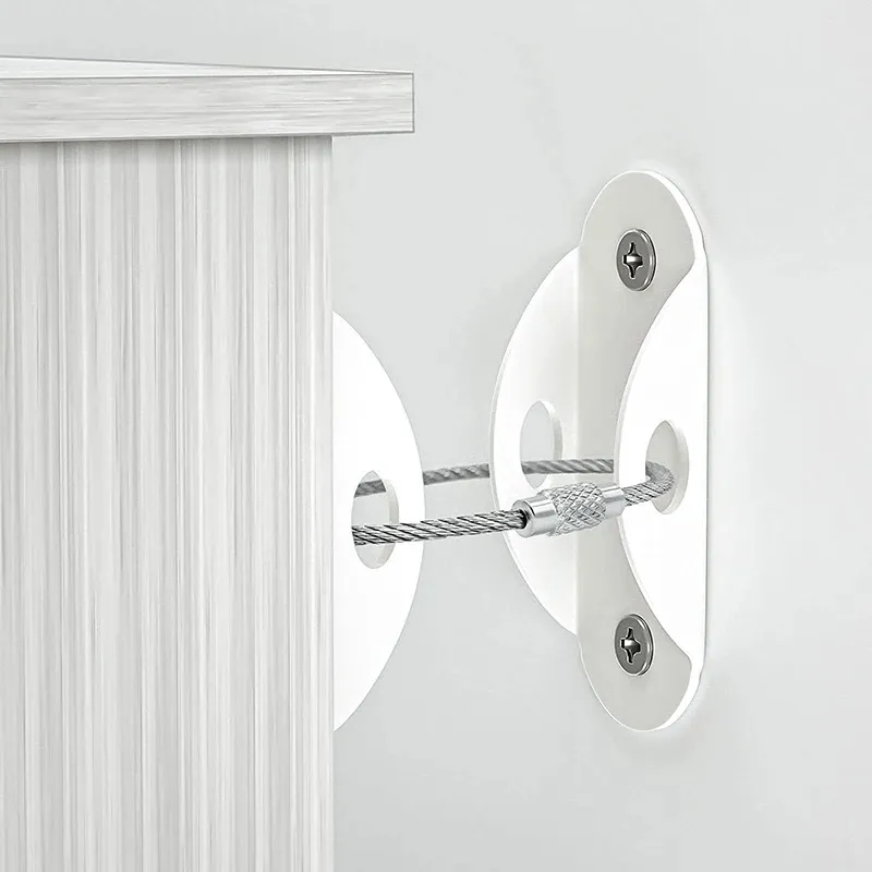 Child Safety Anti-Tip Device with Furniture Anti-Tip Buckle  White image 2