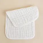 Baby Muslin Burp Cloths 100% Cotton Large 20''x10'' Extra Soft Cloth for Boys Girls White