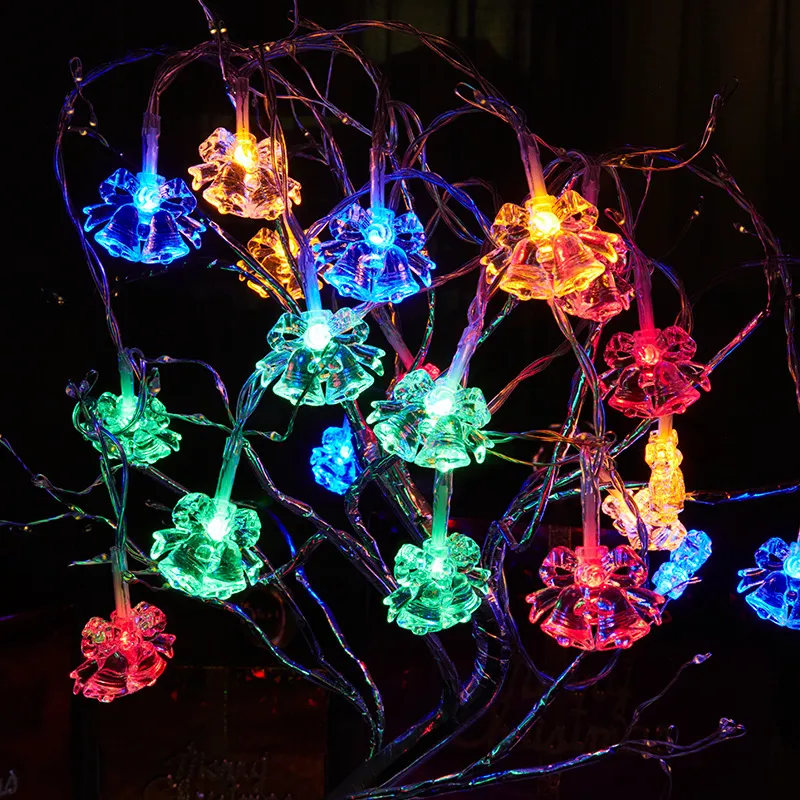شجرة عيد الميلاد LED بيل سلسلة أضواء زاهى الألوان big image 1