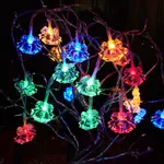 Luces de cadena de campana LED para árboles de Navidad vistoso
