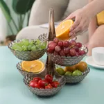 Fun stackable single-pack home rotating multifunctional fruit bowl that can also be used for holiday parties and birthday parties  image 2