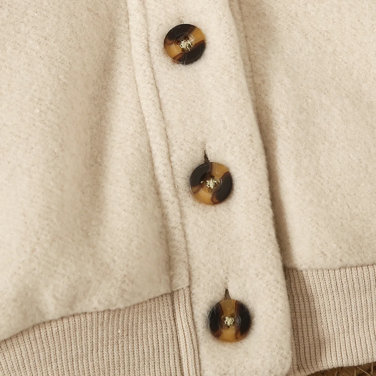 Baby Boy Casual Secret Button Long Sleeve Coat/Jacket  Beige image 4