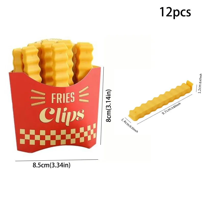 12-Pack Plastic Food Sealing Clips for Kitchen  big image 1