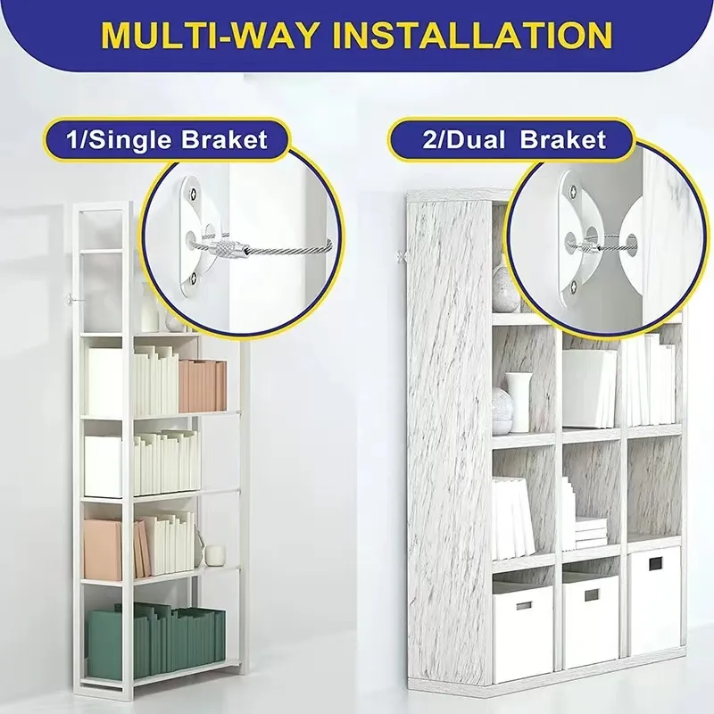 Child Safety Anti-Tip Device with Furniture Anti-Tip Buckle  White image 6