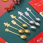 Christmas Cutlery Set of 4 with Spoon and Fork in Gift Box  image 3