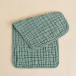 Paños para eructar de muselina para bebés 100% algodón Grande 20''x10'' Tela extra suave para niños y niñas Verde oscuro