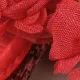 Baby Floral Pattern Glitter Prewalker Shoes Red