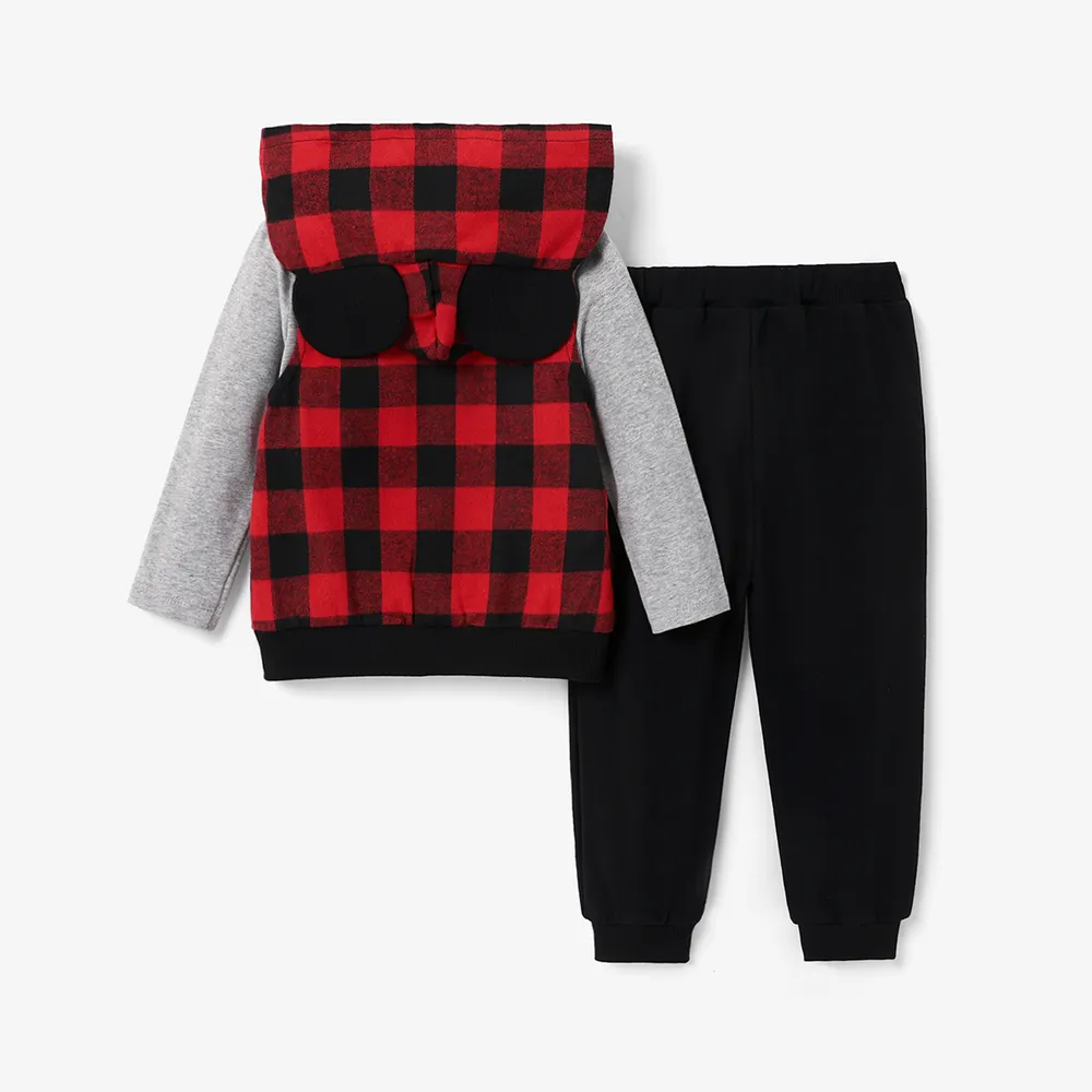 Disney Mickey and Friends Toddler Boy Cotton Character Pattern 1 Pop-up Ears Jacket or 1 Long-sleeve Top or Pants big image 7